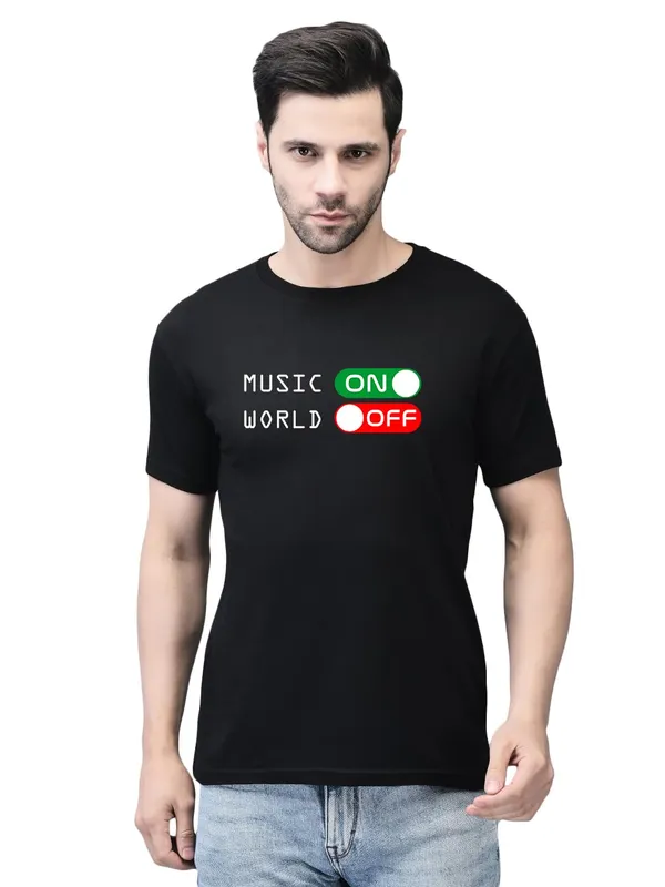 Black_Cotton_Printed_Crew_Neck_Half_Sleeve_T-Shirt_For_Men