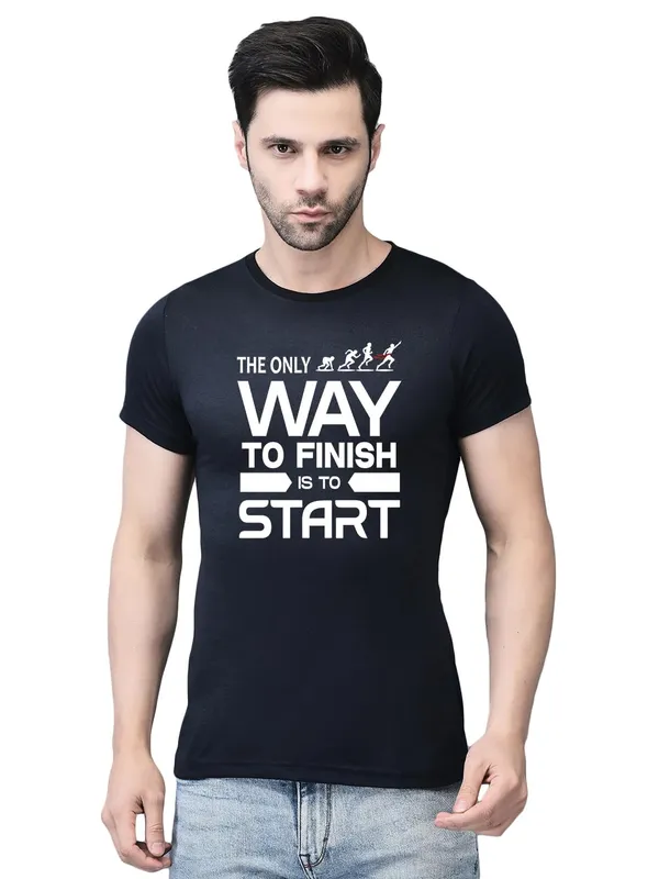 Black_Cotton_Printed_Crew_Neck_Half_Sleeve_T-Shirt_For_Men