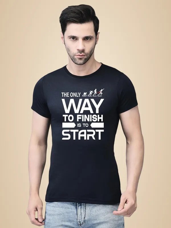 Black_Cotton_Printed_Crew_Neck_Half_Sleeve_T-Shirt_For_Men