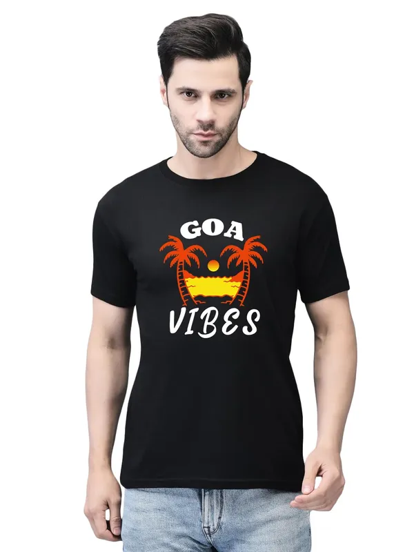 Black_Cotton_Printed_Crew_Neck_Half_Sleeve_T-Shirt_For_Men