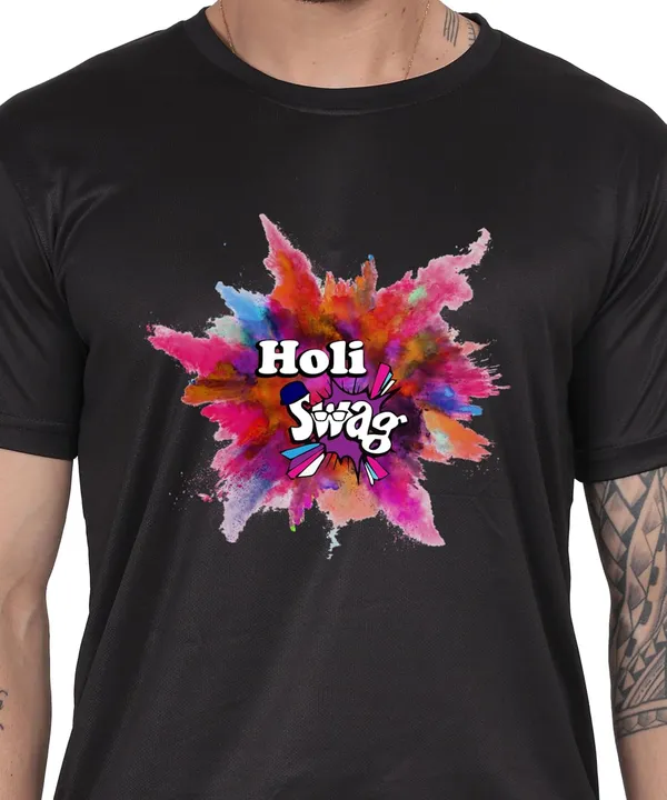 Black_Cotton_Printed_Crew_Neck_Half_Sleeve_T-Shirt_For_Men