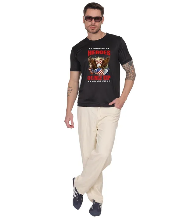 Black_Cotton_Printed_Crew_Neck_Half_Sleeve_T-Shirt_For_Men