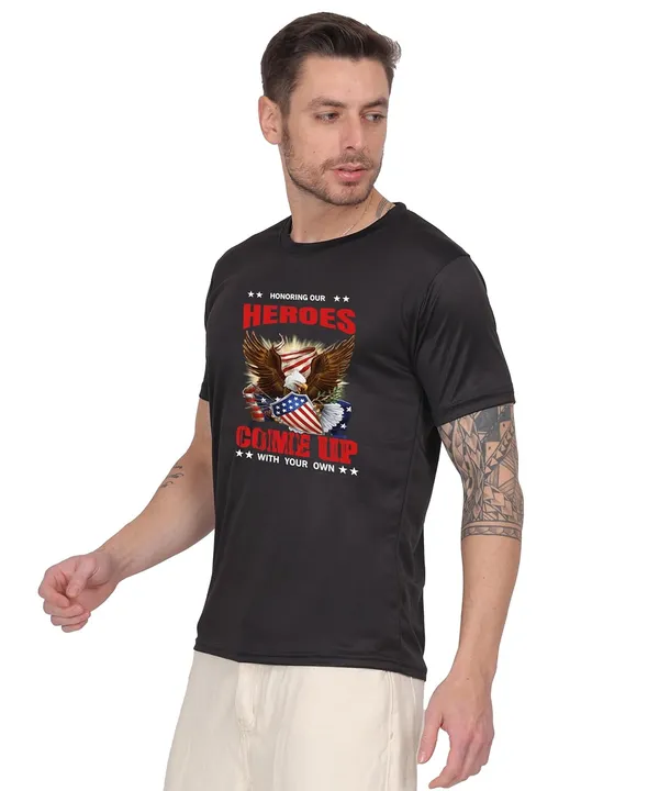 Black_Cotton_Printed_Crew_Neck_Half_Sleeve_T-Shirt_For_Men