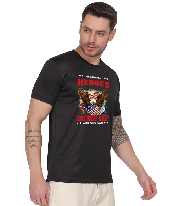 Black_Cotton_Printed_Crew_Neck_Half_Sleeve_T-Shirt_For_Men