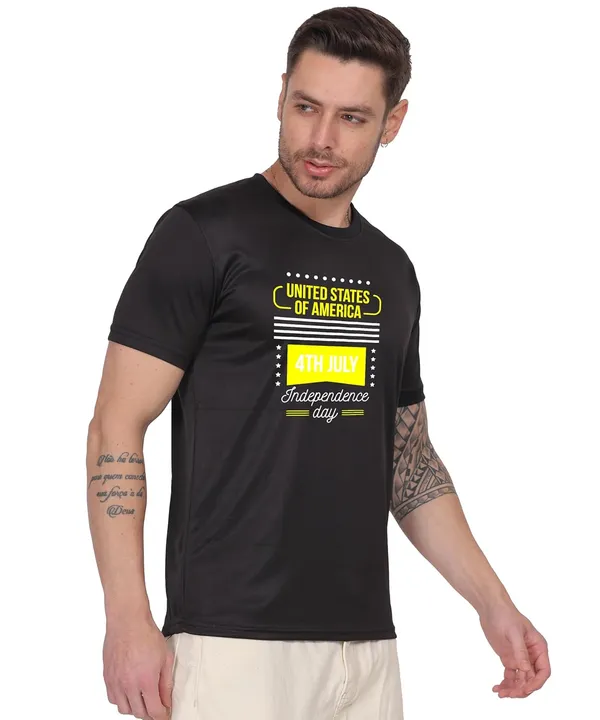 Black_Cotton_Printed_Crew_Neck_Half_Sleeve_T-Shirt_For_Men