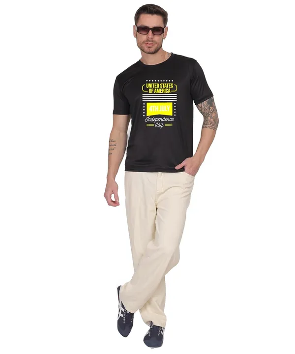 Black_Cotton_Printed_Crew_Neck_Half_Sleeve_T-Shirt_For_Men