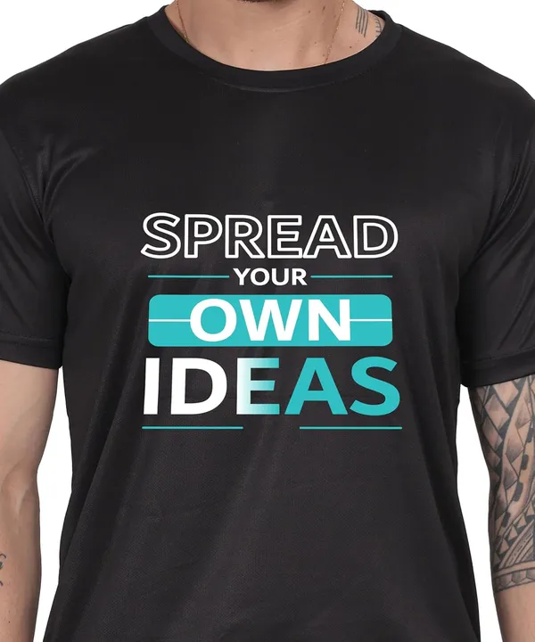 Black_Cotton_Printed_Crew_Neck_Half_Sleeve_T-Shirt_For_Men