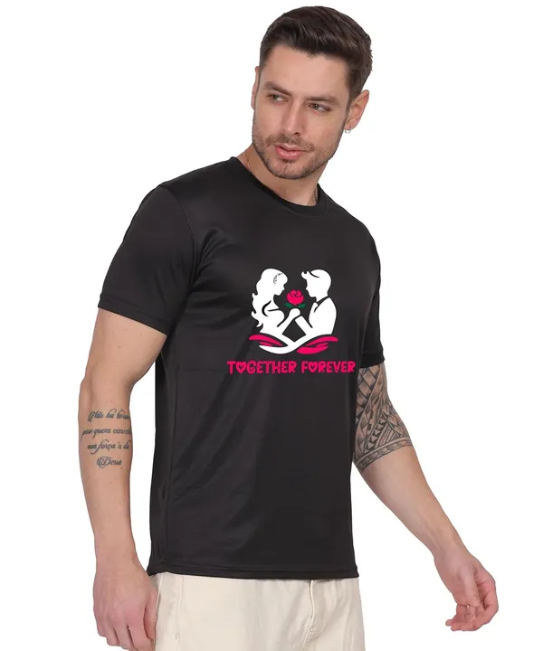 Black_Cotton_Printed_Crew_Neck_Half_Sleeve_T-Shirt_For_Men