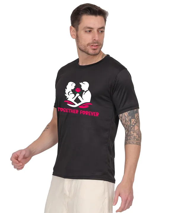 Black_Cotton_Printed_Crew_Neck_Half_Sleeve_T-Shirt_For_Men
