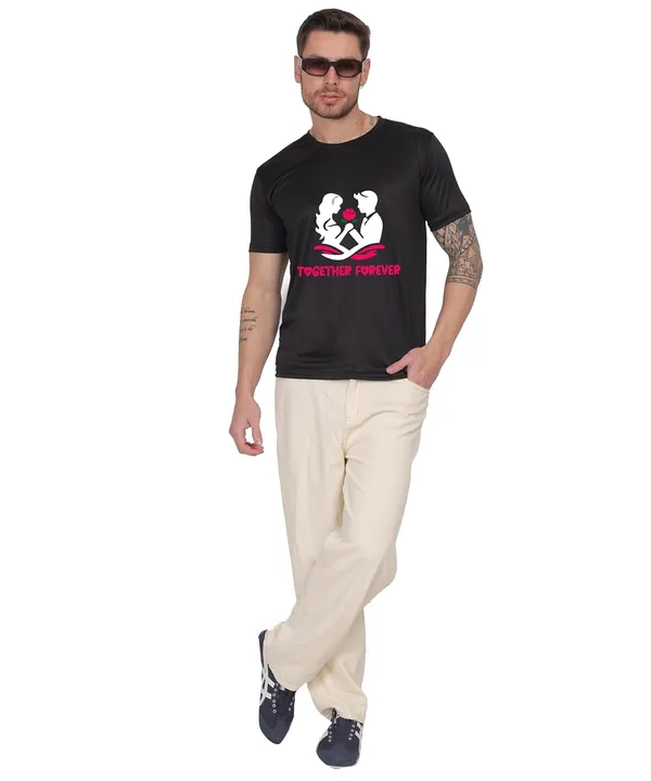 Black_Cotton_Printed_Crew_Neck_Half_Sleeve_T-Shirt_For_Men