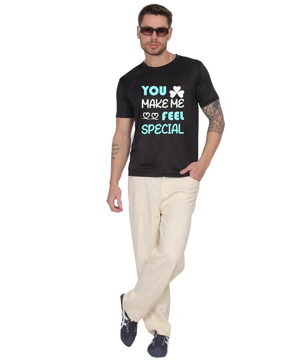 Black_Cotton_Printed_Crew_Neck_Half_Sleeve_T-Shirt_For_Men
