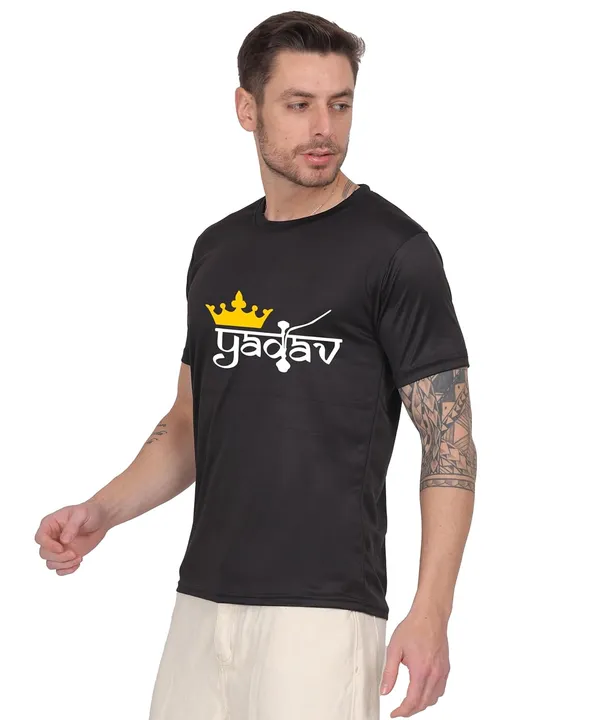 Black_Cotton_Printed_Crew_Neck_Half_Sleeve_T-Shirt_For_Men