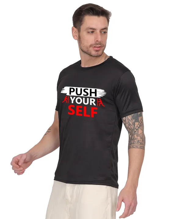 Black_Cotton_Printed_Crew_Neck_Half_Sleeve_T-Shirt_For_Men