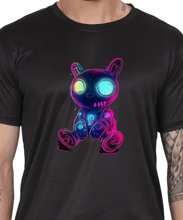 Black_Cotton_Printed_Crew_Neck_Half_Sleeve_T-Shirt_For_Men