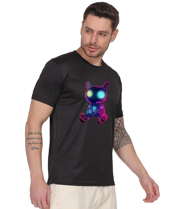 Black_Cotton_Printed_Crew_Neck_Half_Sleeve_T-Shirt_For_Men