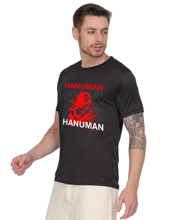 Black_Cotton_Printed_Crew_Neck_Half_Sleeve_T-Shirt_For_Men