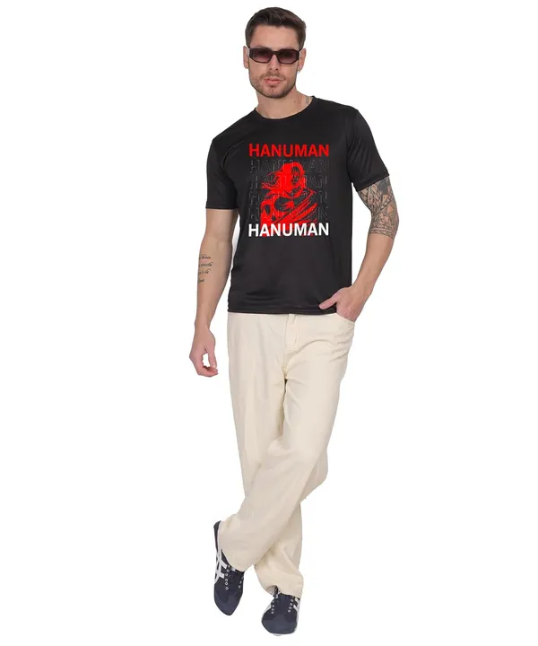 Black_Cotton_Printed_Crew_Neck_Half_Sleeve_T-Shirt_For_Men