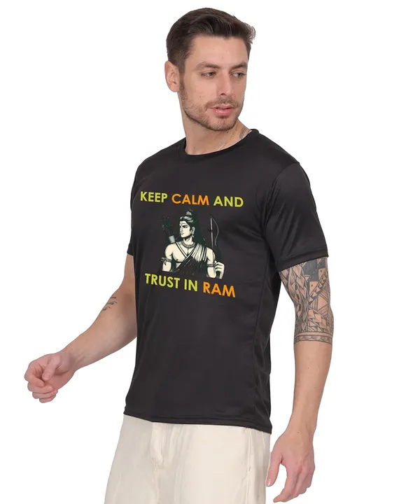 Black_Cotton_Printed_Crew_Neck_Half_Sleeve_T-Shirt_For_Men