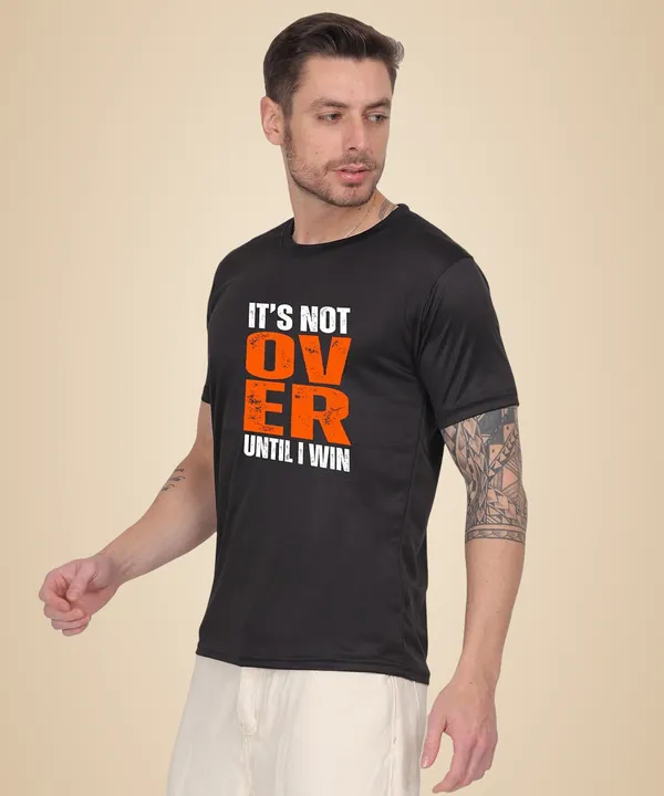 Black_Cotton_Printed_Crew_Neck_Half_Sleeve_T-Shirt_For_Men