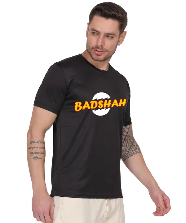 Black_Cotton_Printed_Crew_Neck_Half_Sleeve_T-Shirt_For_Men