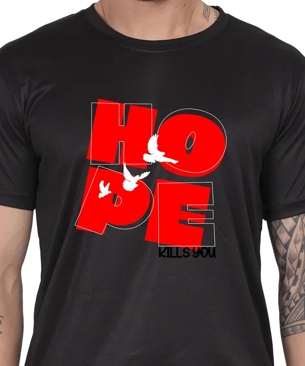 Black_Cotton_Printed_Crew_Neck_Half_Sleeve_T-Shirt_For_Men
