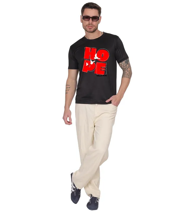 Black_Cotton_Printed_Crew_Neck_Half_Sleeve_T-Shirt_For_Men