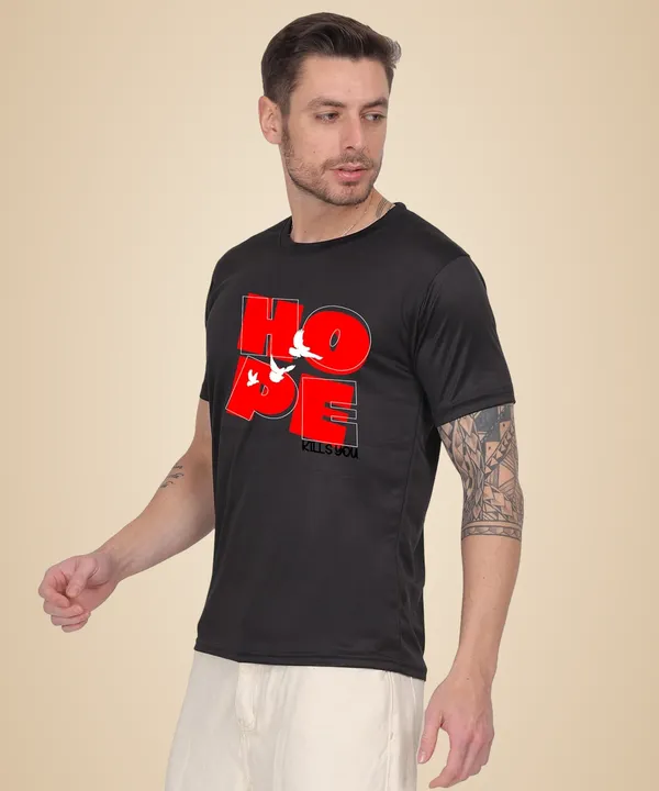 Black_Cotton_Printed_Crew_Neck_Half_Sleeve_T-Shirt_For_Men