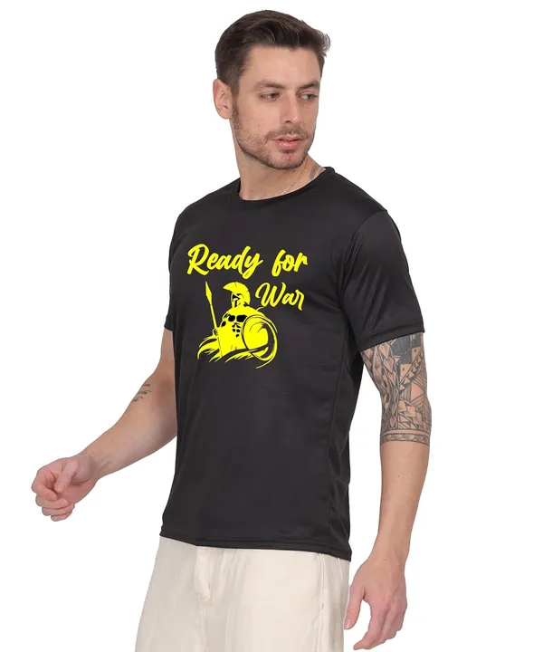Black_Cotton_Printed_Crew_Neck_Half_Sleeve_T-Shirt_For_Men