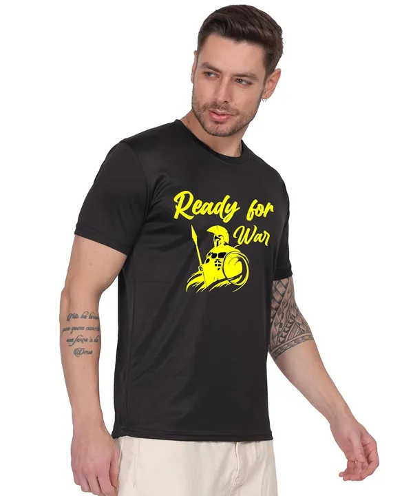 Black_Cotton_Printed_Crew_Neck_Half_Sleeve_T-Shirt_For_Men