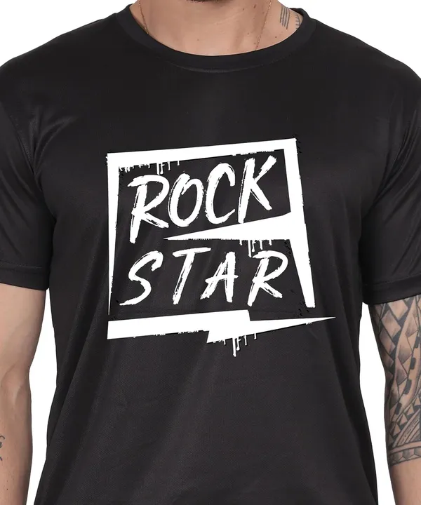 Black_Cotton_Printed_Crew_Neck_Half_Sleeve_T-Shirt_For_Men