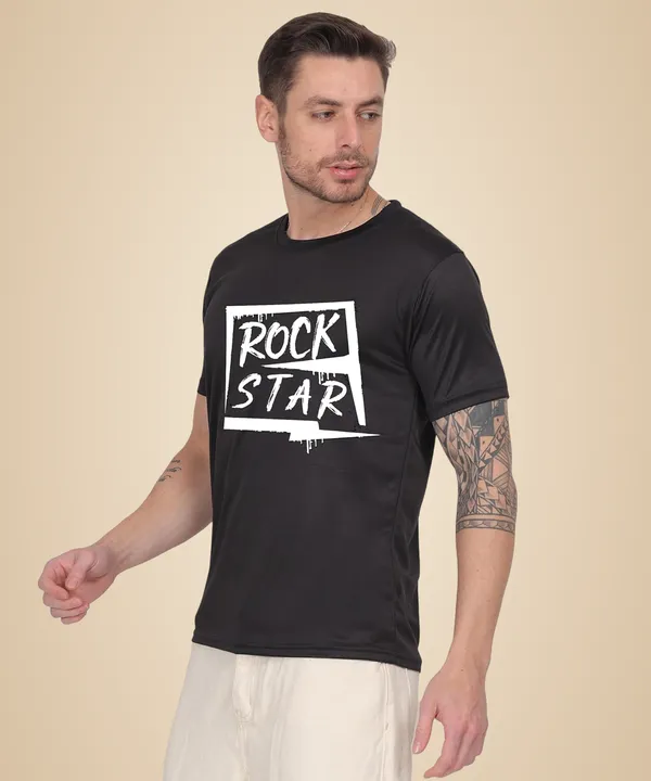 Black_Cotton_Printed_Crew_Neck_Half_Sleeve_T-Shirt_For_Men