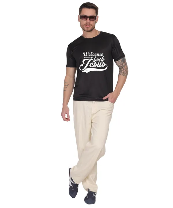 Black_Cotton_Printed_Crew_Neck_Half_Sleeve_T-Shirt_For_Men