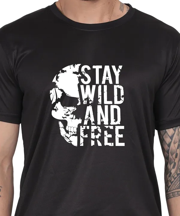 Black_Cotton_Printed_Crew_Neck_Half_Sleeve_T-Shirt_For_Men