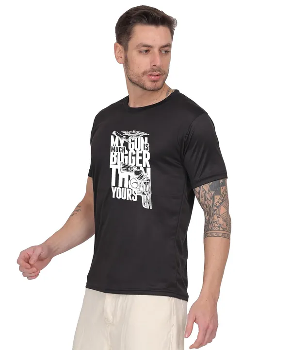 Black_Cotton_Printed_Crew_Neck_Half_Sleeve_T-Shirt_For_Men