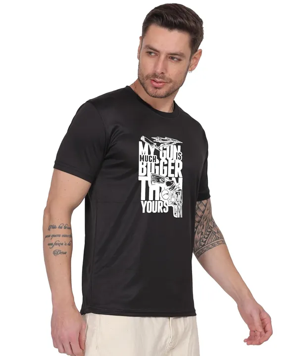 Black_Cotton_Printed_Crew_Neck_Half_Sleeve_T-Shirt_For_Men