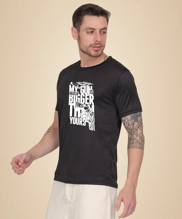 Black_Cotton_Printed_Crew_Neck_Half_Sleeve_T-Shirt_For_Men