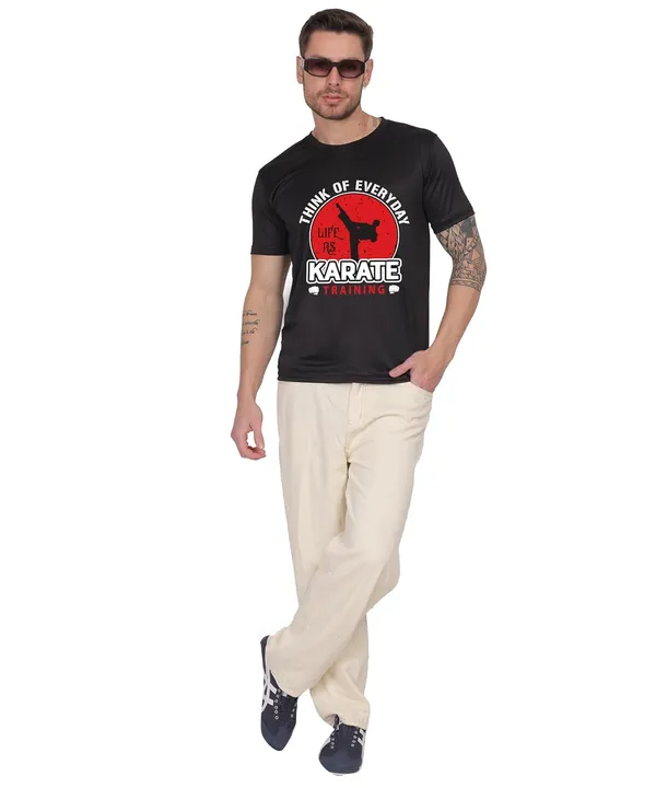 Black_Cotton_Printed_Crew_Neck_Half_Sleeve_T-Shirt_For_Men