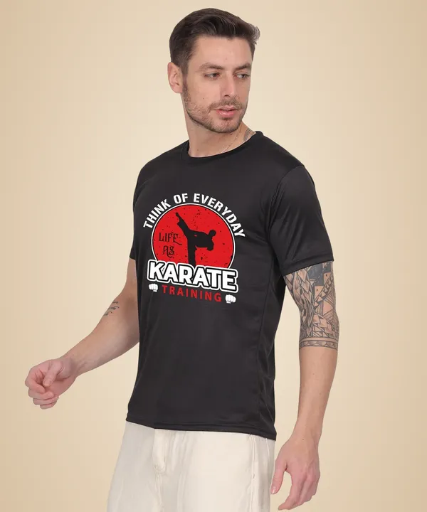 Black_Cotton_Printed_Crew_Neck_Half_Sleeve_T-Shirt_For_Men