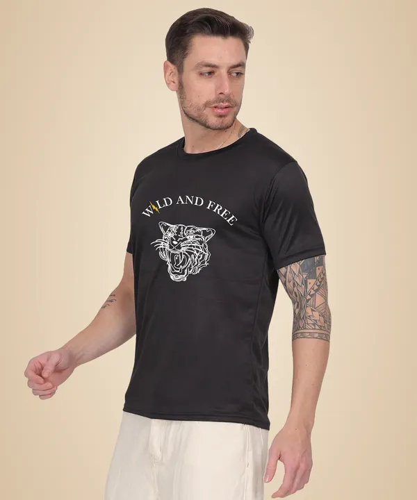 Black_Cotton_Printed_Crew_Neck_Half_Sleeve_T-Shirt_For_Men