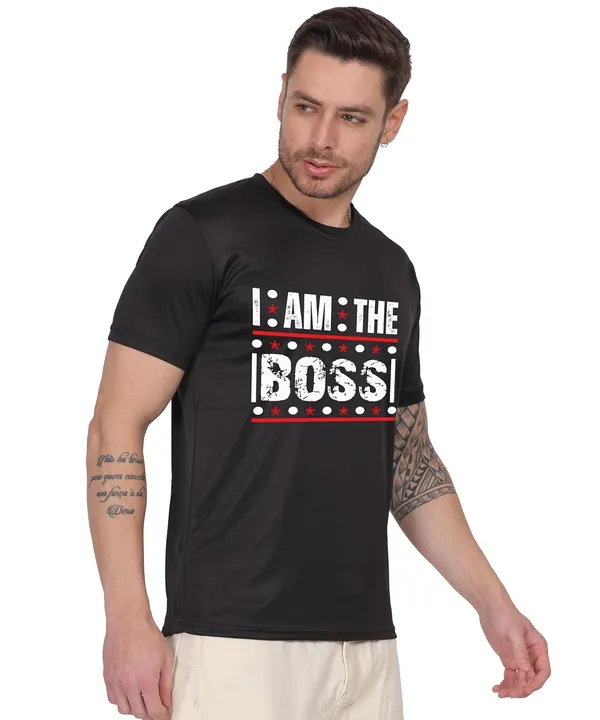 Black_Cotton_Printed_Crew_Neck_Half_Sleeve_T-Shirt_For_Men