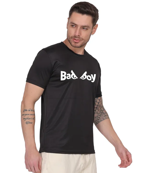 Black_Cotton_Printed_Crew_Neck_Half_Sleeve_T-Shirt_For_Men