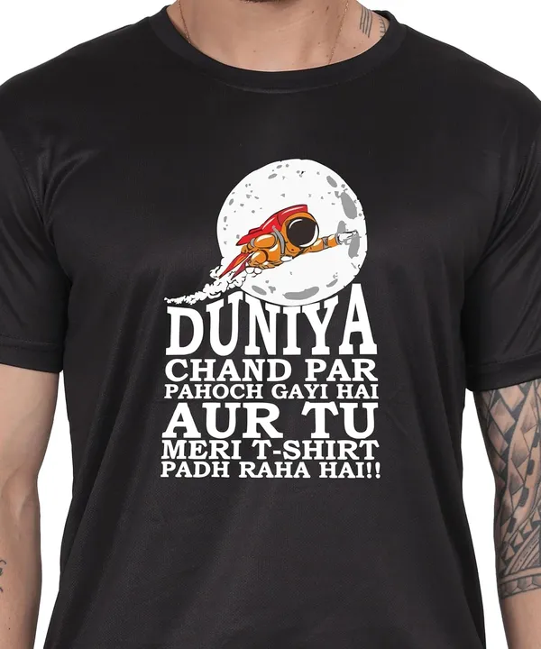 Black_Cotton_Printed_Crew_Neck_Half_Sleeve_T-Shirt_For_Men