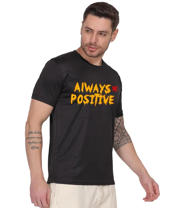 Black_Cotton_Printed_Crew_Neck_Half_Sleeve_T-Shirt_For_Men