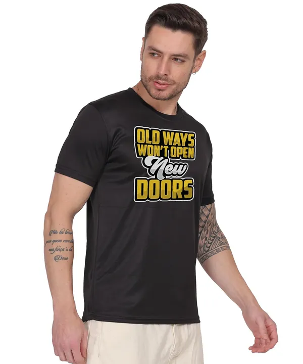 Black_Cotton_Printed_Crew_Neck_Half_Sleeve_T-Shirt_For_Men