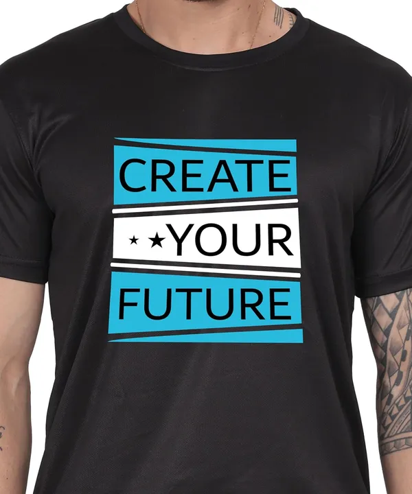 Black_Cotton_Printed_Crew_Neck_Half_Sleeve_T-Shirt_For_Men