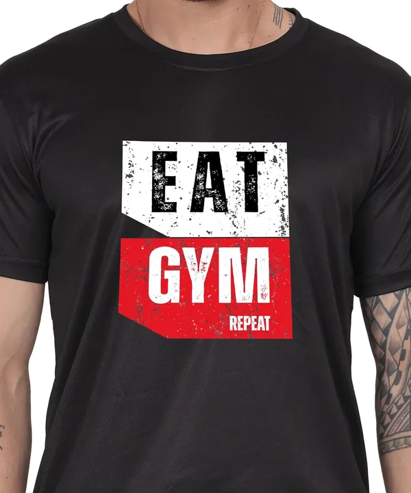 Black_Cotton_Printed_Crew_Neck_Half_Sleeve_T-Shirt_For_Men