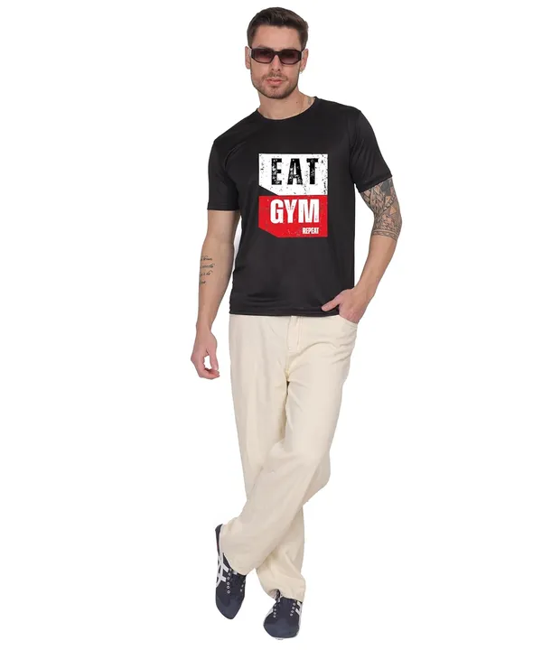 Black_Cotton_Printed_Crew_Neck_Half_Sleeve_T-Shirt_For_Men