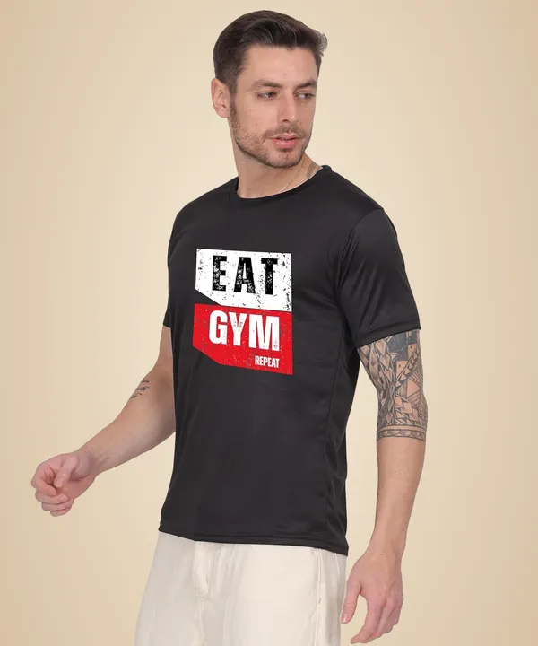 Black_Cotton_Printed_Crew_Neck_Half_Sleeve_T-Shirt_For_Men