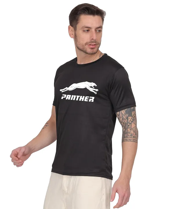 Black_Cotton_Printed_Crew_Neck_Half_Sleeve_T-Shirt_For_Men