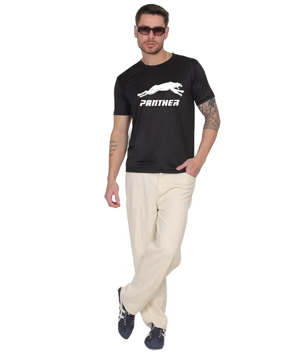 Black_Cotton_Printed_Crew_Neck_Half_Sleeve_T-Shirt_For_Men